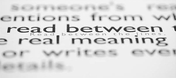 Read between the line central idea